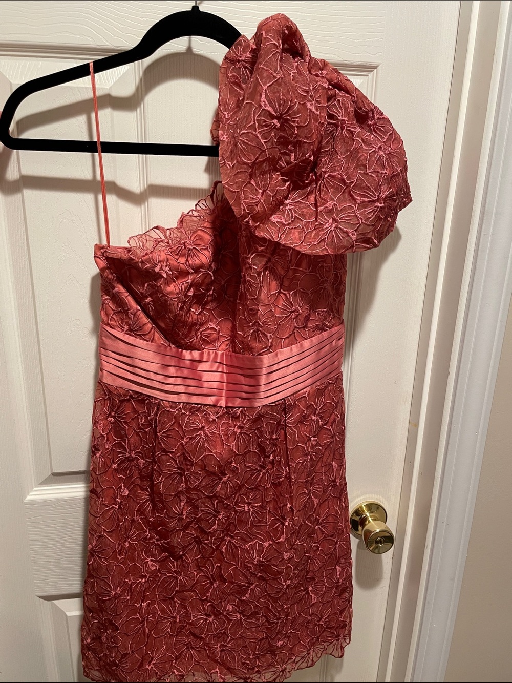 Jessica Simpson one shoulder lace mini dress